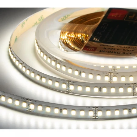 Лента светодиодная ELFLED PRO140, 176/м (2835), 24В, 16Вт/м, 30м, белый нейтральный 4000-4500К ELFLED-24176-PRO140nw30