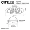 Потолочная светодиодная люстра Citilux Salma Smart CL224A161