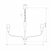 Подвесная люстра Eurosvet Rhyton 60167/6 никель