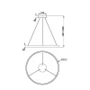 Подвесной светодиодный светильник Maytoni Rim MOD058PL-L42BSK