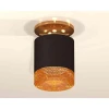 Комплект накладного светильника Ambrella light Techno Spot XS7402103 SBK/PYG/CF черный песок/золото желтое полированное/кофе (N7929, C7402, N7195)