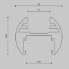 Шинопровод накладной/подвесной Maytoni Technical Busbar trunkings Basity TRX172-R-111B