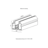 Магнитный шинопровод для натяжного потолка Crystal Lux CLT 0.133 01 L3000 BL