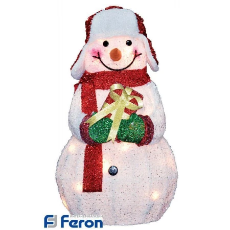 Световая фигура "улыбчивый снеговичок", lt102