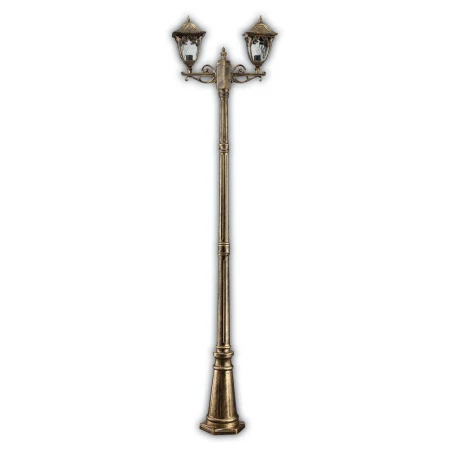 Светильник садово-парковый Feron PL4088 столб четырехгранный 2*100W E27 230V, черное золото