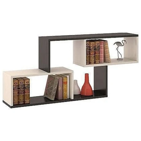 Полка навесная Тип 4 венге цаво/дуб молочный