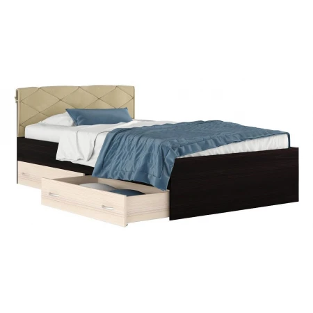 Кровать полутораспальная Виктория-П с матрасом 2000x1200