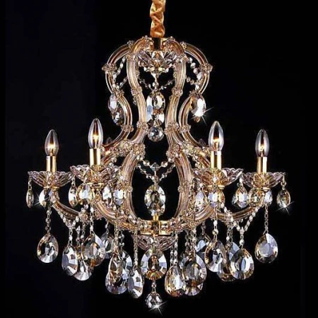 Хрустальная люстра Natali Kovaltseva 10651/6C GOLD, BRANDY Milano