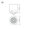 Потолочный светодиодный светильник Arlight SP-Focus-R140-30W Day4000 029537 Потолочный светодиодный светильник Arlight SP-Focus-R140-30W Day4000 029537