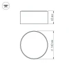 Потолочный светодиодный светильник Arlight SP-Rondo-140A-18W Warm White 022226