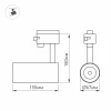 Трековый светодиодный светильник Arlight LGD-Zeus-4TR-R67-10W Warm3000 024604(1)